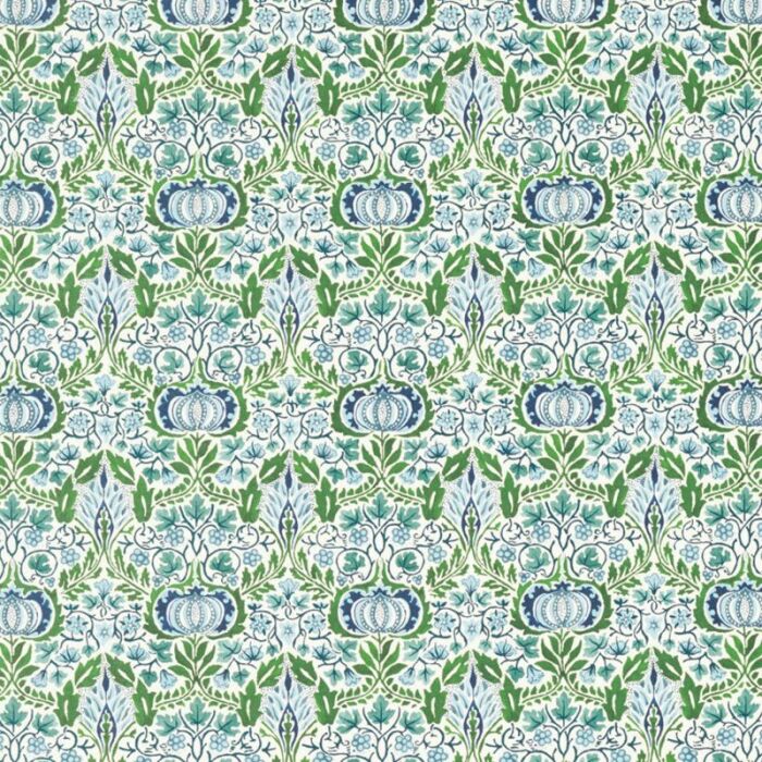 Little Chintz Nettle/Woad Fabric by Morris & Co