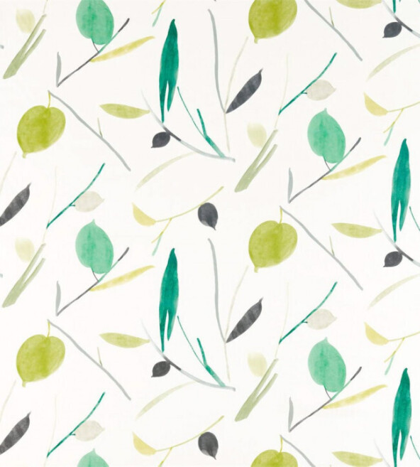 Oxalis Kiwi Juniper Fabric by Scion