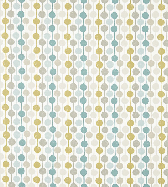 Taimi Seaglass Chalk Honey Fabric by Scion