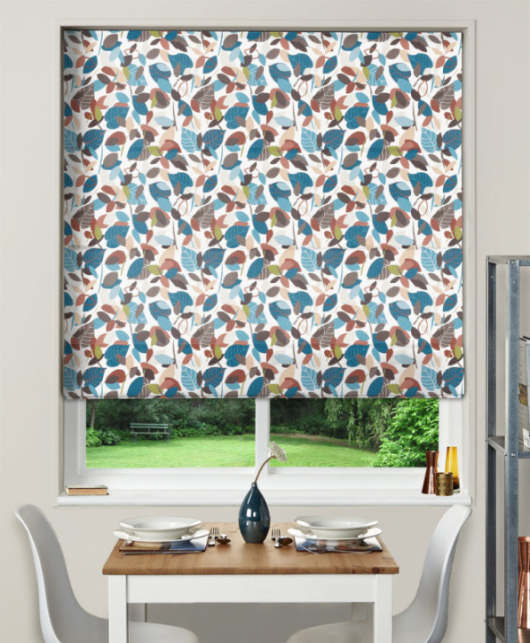 Made To Measure Roman Blinds Botaniska Teal