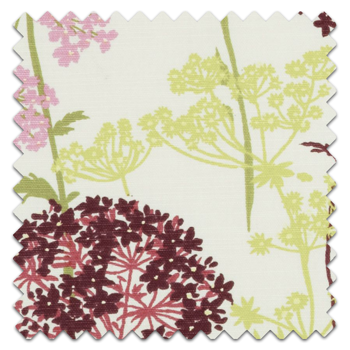 Roman Blinds Hedgerow Magenta Fabric Sample