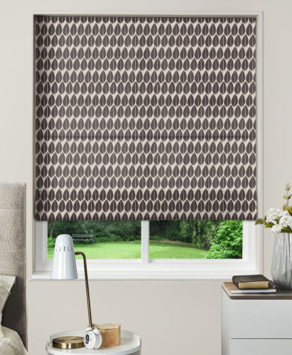 Made To Measure Roman Blinds Lazza Chocolate
