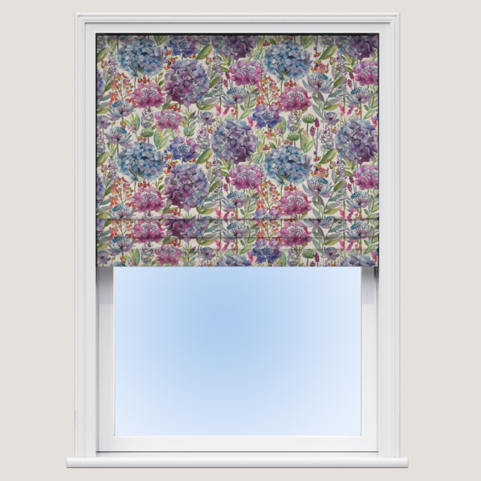 Made To Measure Roman Blind Hydrangea Natural