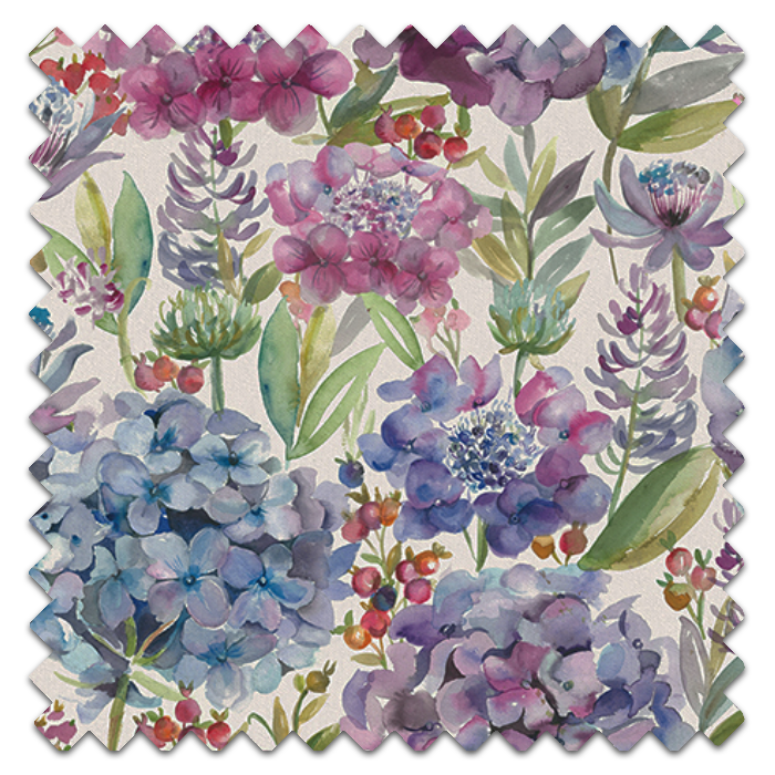  Roman Blind Hydrangea Natural Fabric Sample