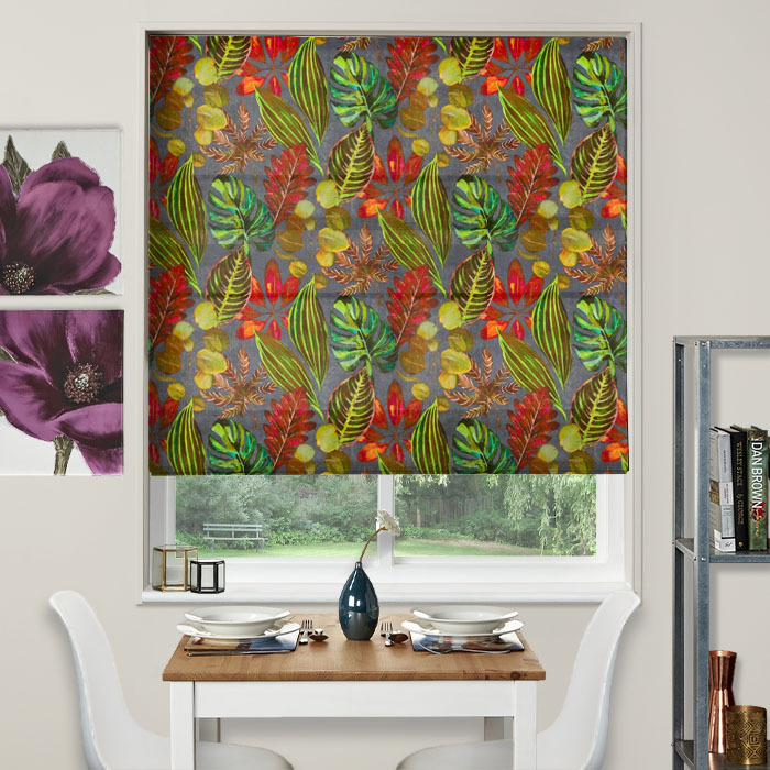 Roman Blind in Bahamas Dusk