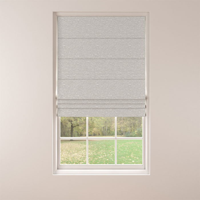 Roman Blind in Glitz Silver by Belfield Home