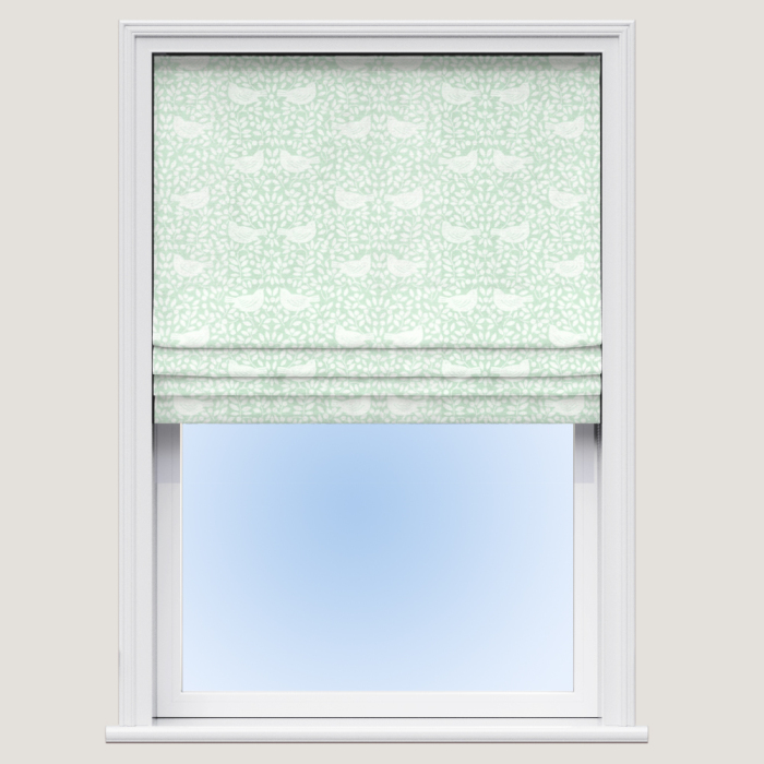 Looting Fruits Sage Roman Blind