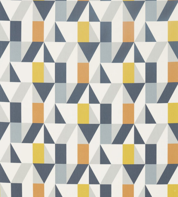 Nuevo Dandelion Charcoal Brick Fabric by Scion