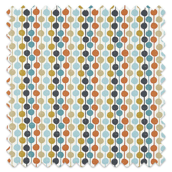 Swatch of Taimi Sulphur Tangerine Kingfisher by Scion