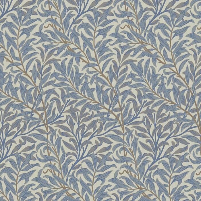Willow Boughs Weave Mineral/Woad Fabric by Morris & Co