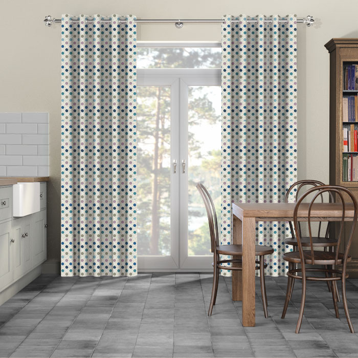 Curtains in Spotty Purple Haze