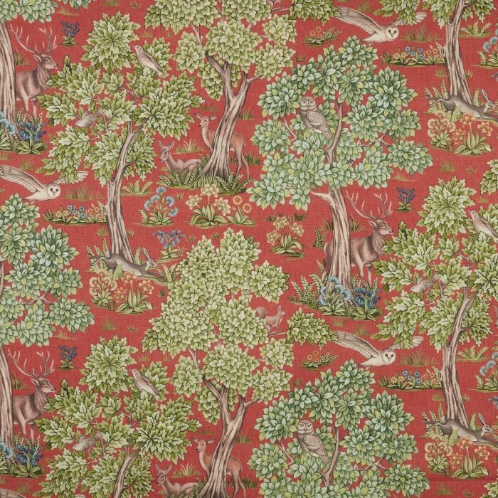 Woodland Retreat Lava Fabric by iLiv