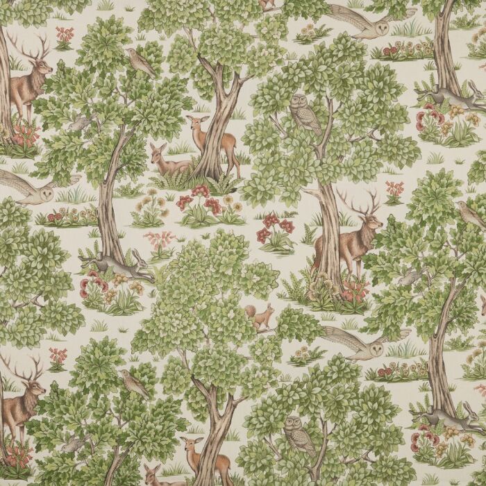 Woodland Retreat Sage Fabric by iLiv