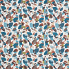 Botaniska Teal Fabric Flat Image