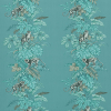 Monkeying Around Lagoon Fabric Flat Image