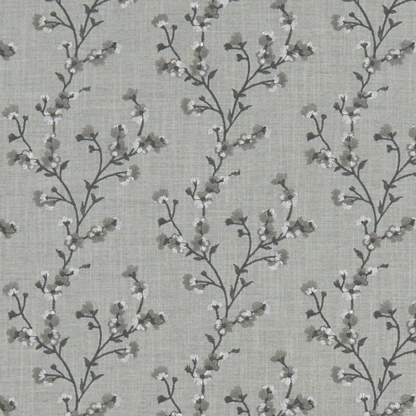 Blossom Charcoal Fabric Flat Image
