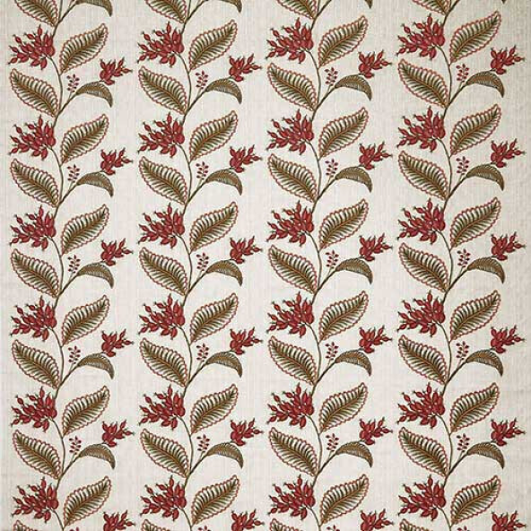 Berry Vine Ruby Fabric Flat Image