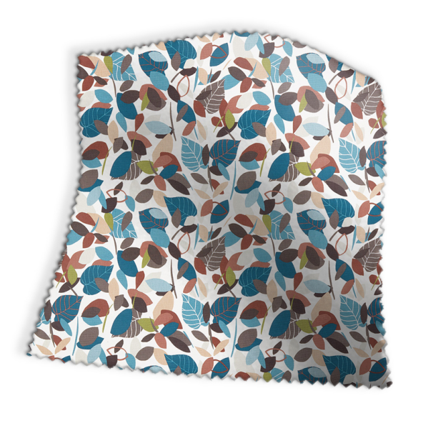 Botaniska Teal Fabric Swatch