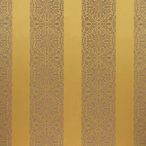 Brocade Stripe Maize Fabric Flat Image