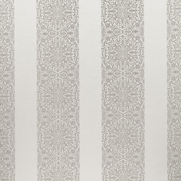 Brocade Stripe Oyster Fabric Flat Image