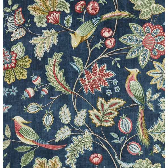 Chanterelle Navy Fabric by iLiv