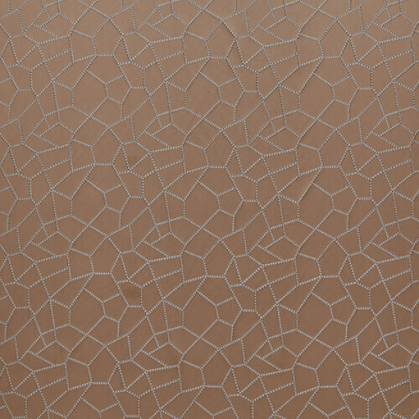 Mosaic Coral Fabric Flat Image