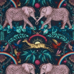 Zambezi Navy Fabric Flat Image Zambezi Navy Fabric Flat Image