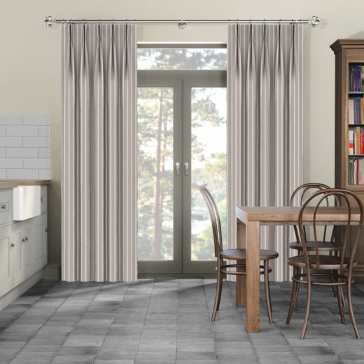 Made To Measure Curtains Pencil Stripe Pewter