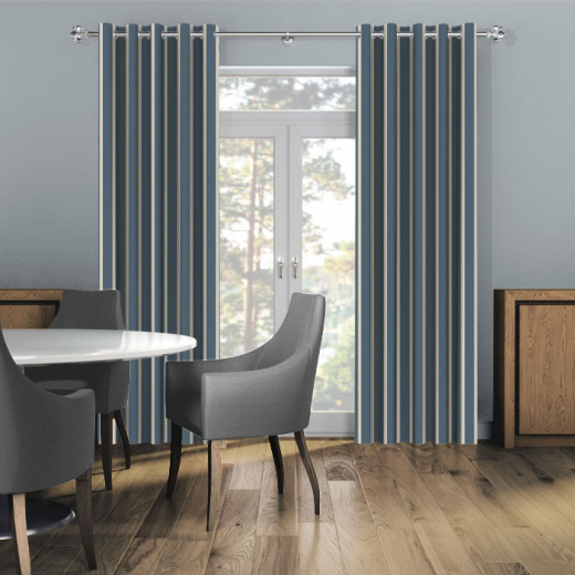 Made To Measure Curtains Rowing Stripe Midnight Made To Measure Curtains Rowing Stripe Midnight