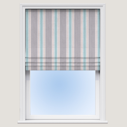 Made To Measure Roman Blind Sail Stripe Mineral Made To Measure Roman Blind Sail Stripe Mineral