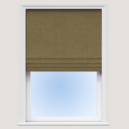 Made to Measure Roman Blind Dupion Faux Silk Bronze