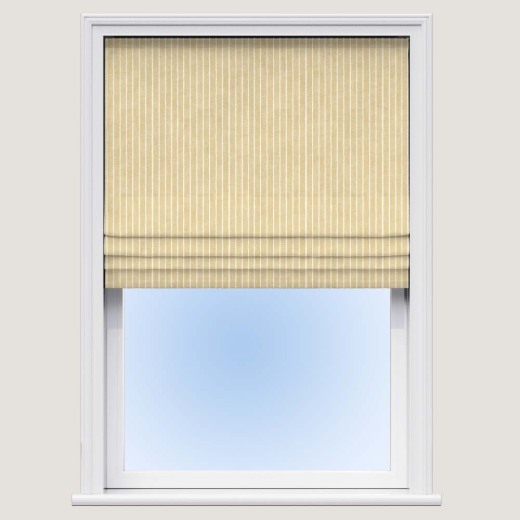 Roman Blind Pencil Stripe Ochre Roman Blind Pencil Stripe Ochre