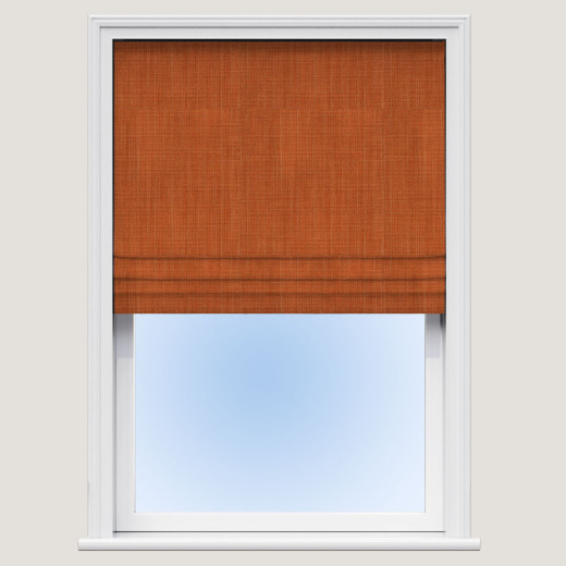Made To Measure Roman Blind Poro Burnt Orange