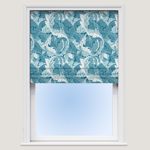 Made To Measure Roman Blinds Acanthus Jacquard Denim