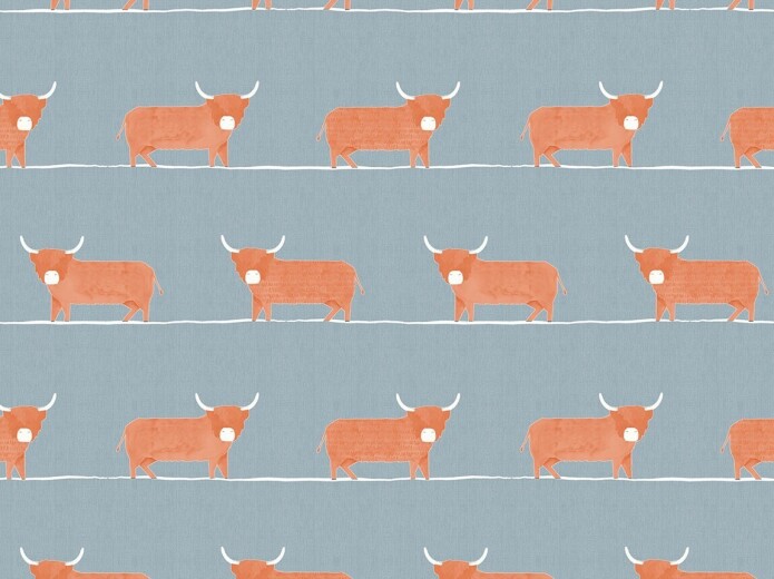 Made To Measure Roman Blinds Dougal Cornflower