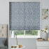 Roman Blind in Block Work Denim