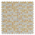 Roman Blind Dot Dot Tangerine Fabric Sample