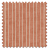 Roman Blind Pencil Stripe Paprika Fabric Sample