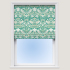 Roman Blind in Strawberry Thief Jacquard Teal