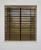 Walnut Wooden Venetian Blind With Ebony Tape