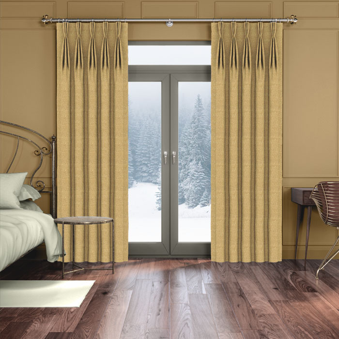 Curtains in Boucle Latte