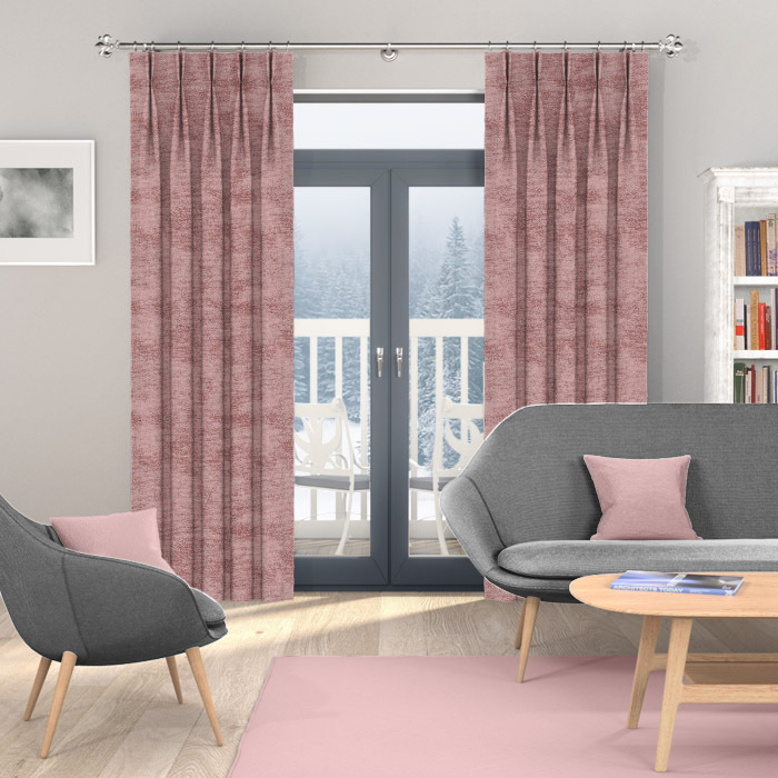 Chenille Blush Curtains