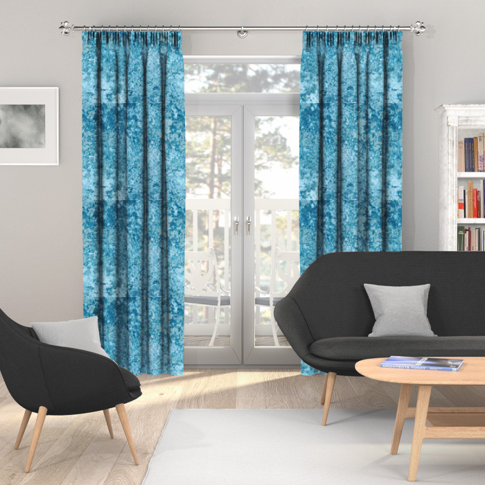 Made To Measure Curtains Crush Velvet Azure