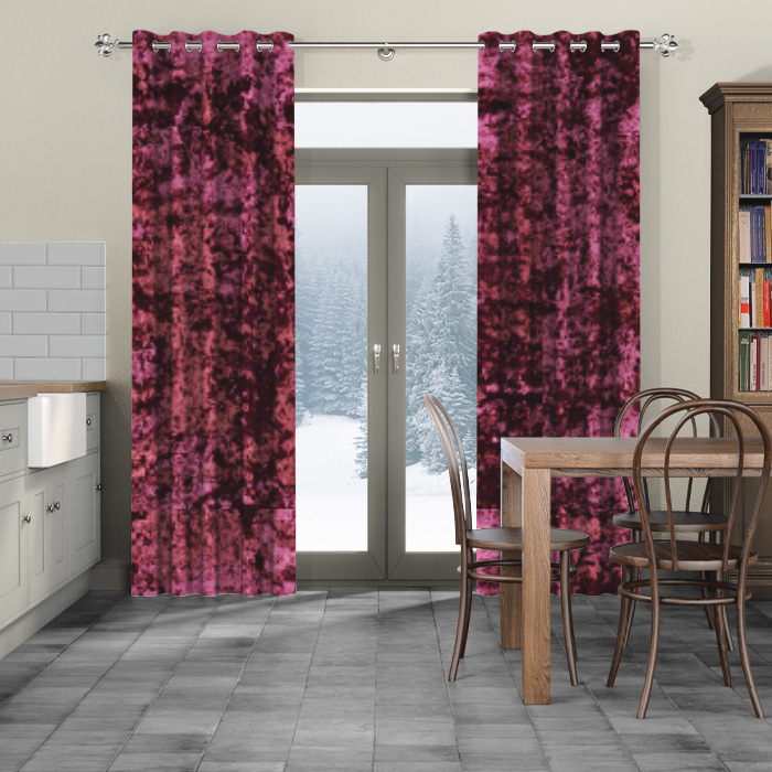Made To Measure Curtains Crush Velvet Heather
