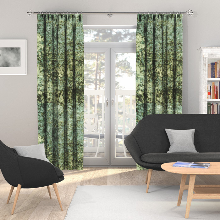 Made To Measure Curtains Crush Velvet Olive