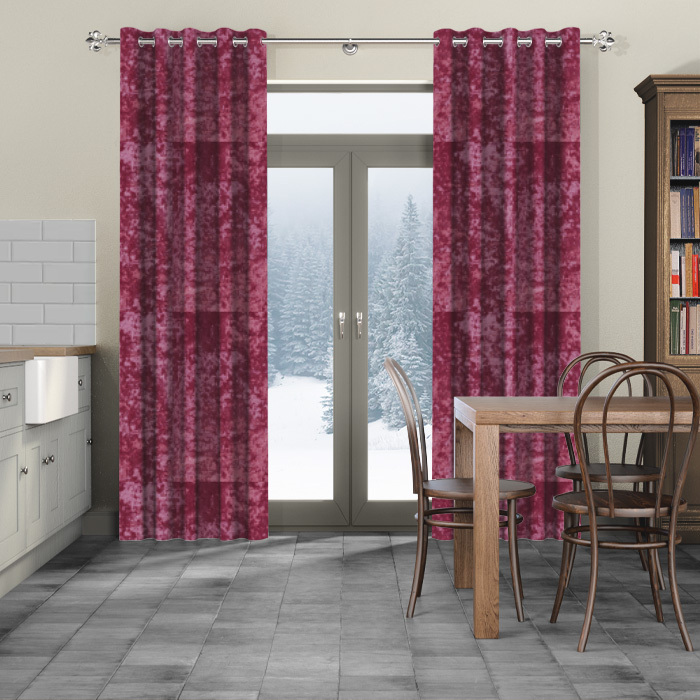 Made To Measure Curtains Crush Velvet Rose