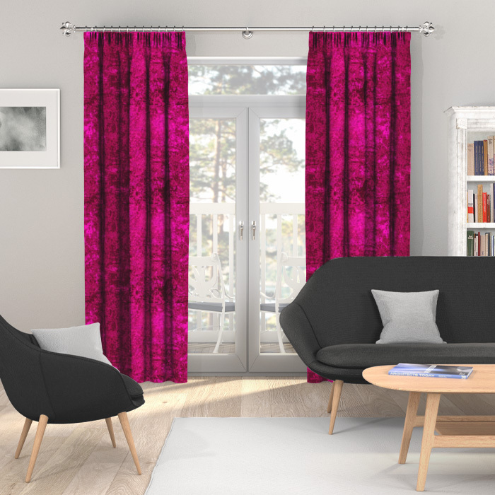 Made To Measure Curtains Crush Velvet Violet