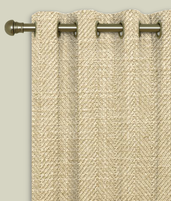 Eyelet Curtains Henley Sesame