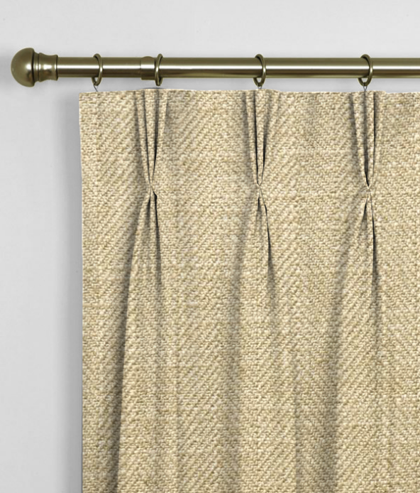Pinch Pleat Curtains Henley Sesame