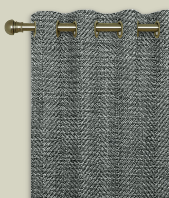 Eyelet Curtains Henley Steel